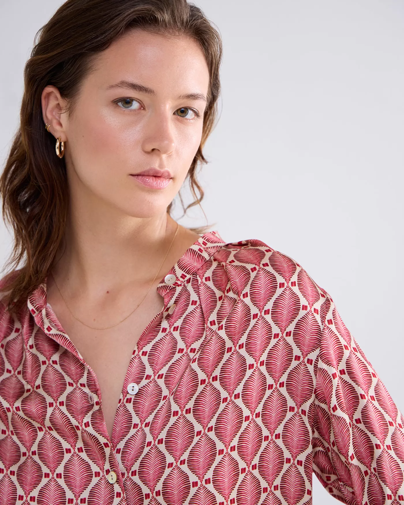 blouse_allover_print_115175.webp Summum Blouses<Blouse all-over print