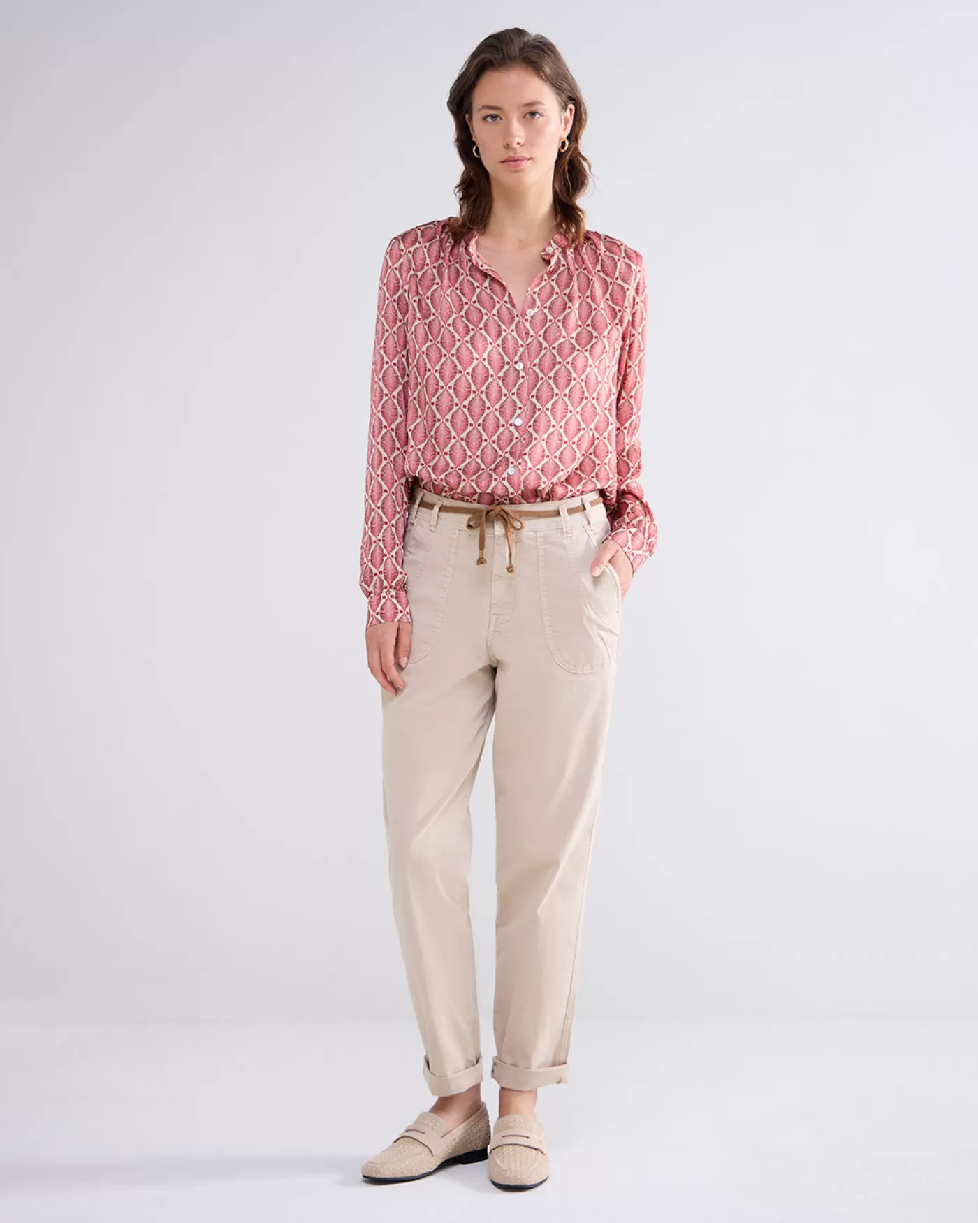 blouse_allover_print_115177.webp Summum Blouses<Blouse all-over print