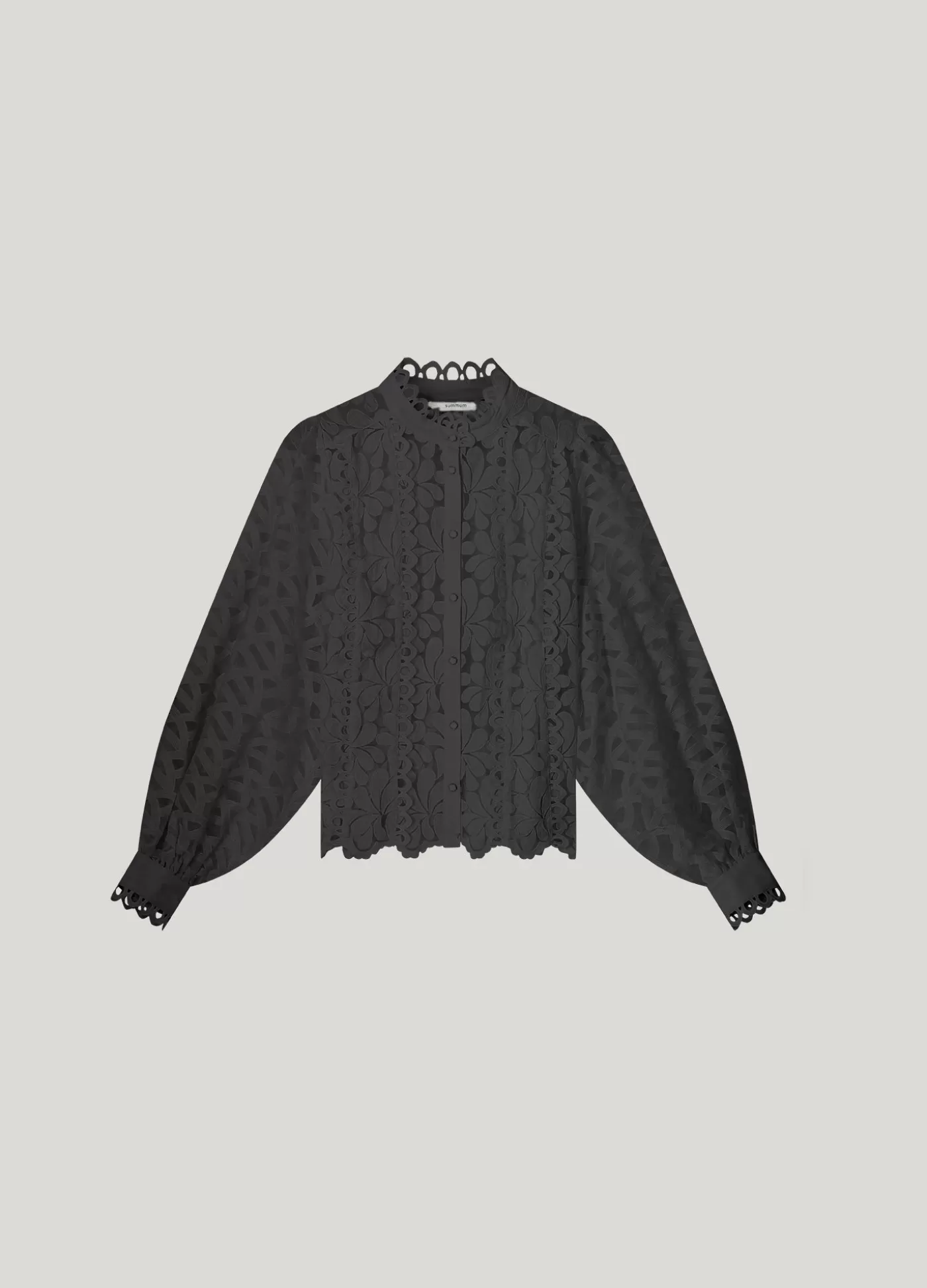 blouse_geweven_kant_114813.webp Summum Blouses<Blouse geweven kant