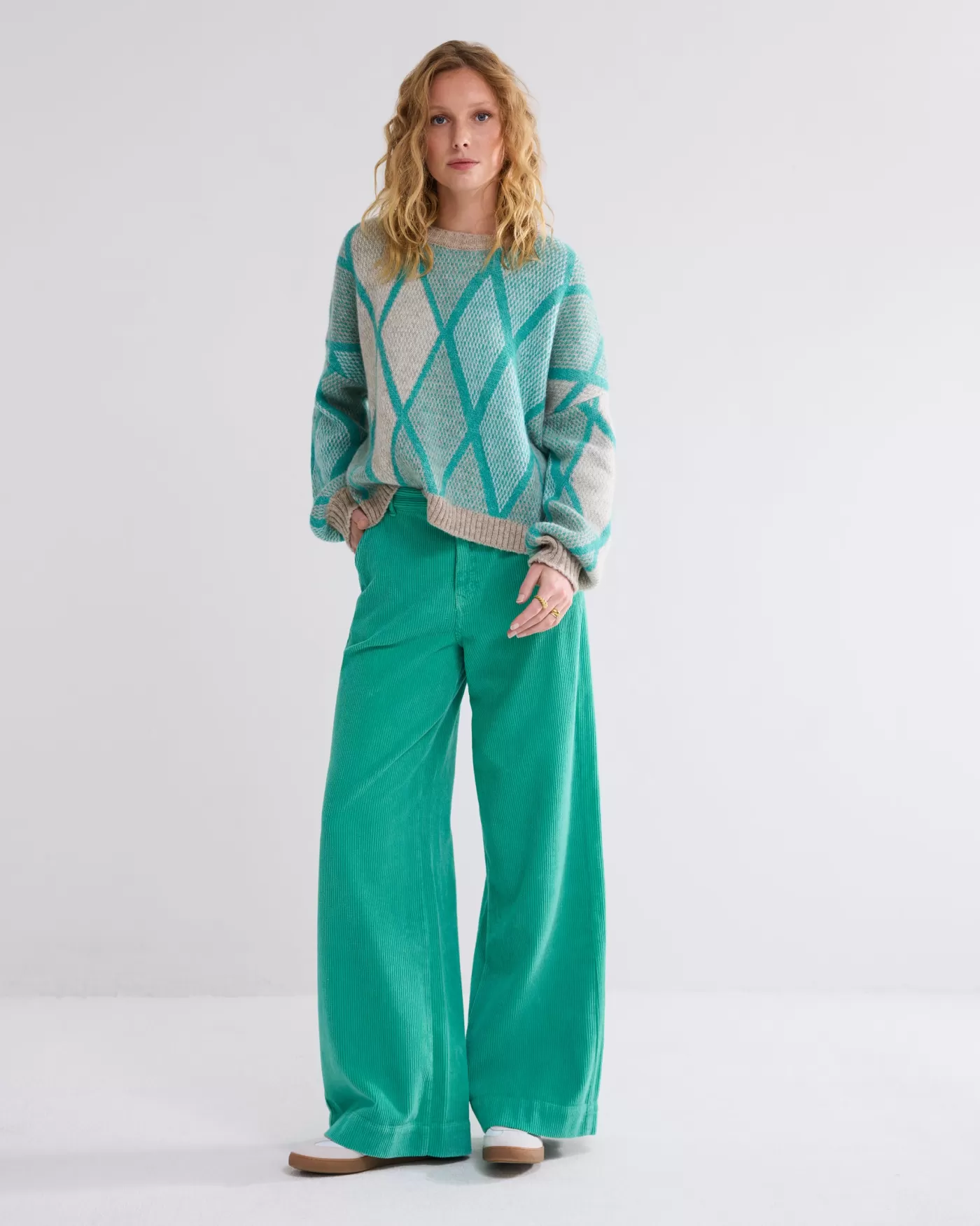 Summum Truien & Vesten<Boxy argyle sweater