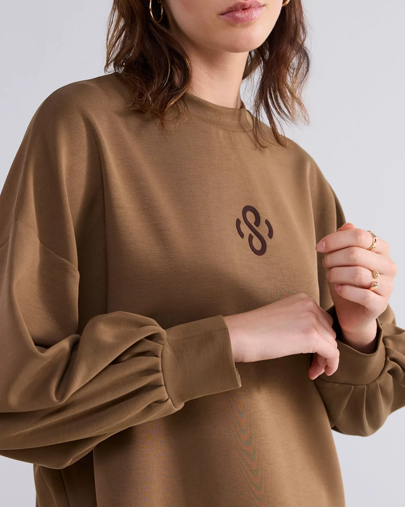 boxy_sweatshirt_scuba_117823.webp Summum Truien & Vesten<Boxy sweatshirt scuba