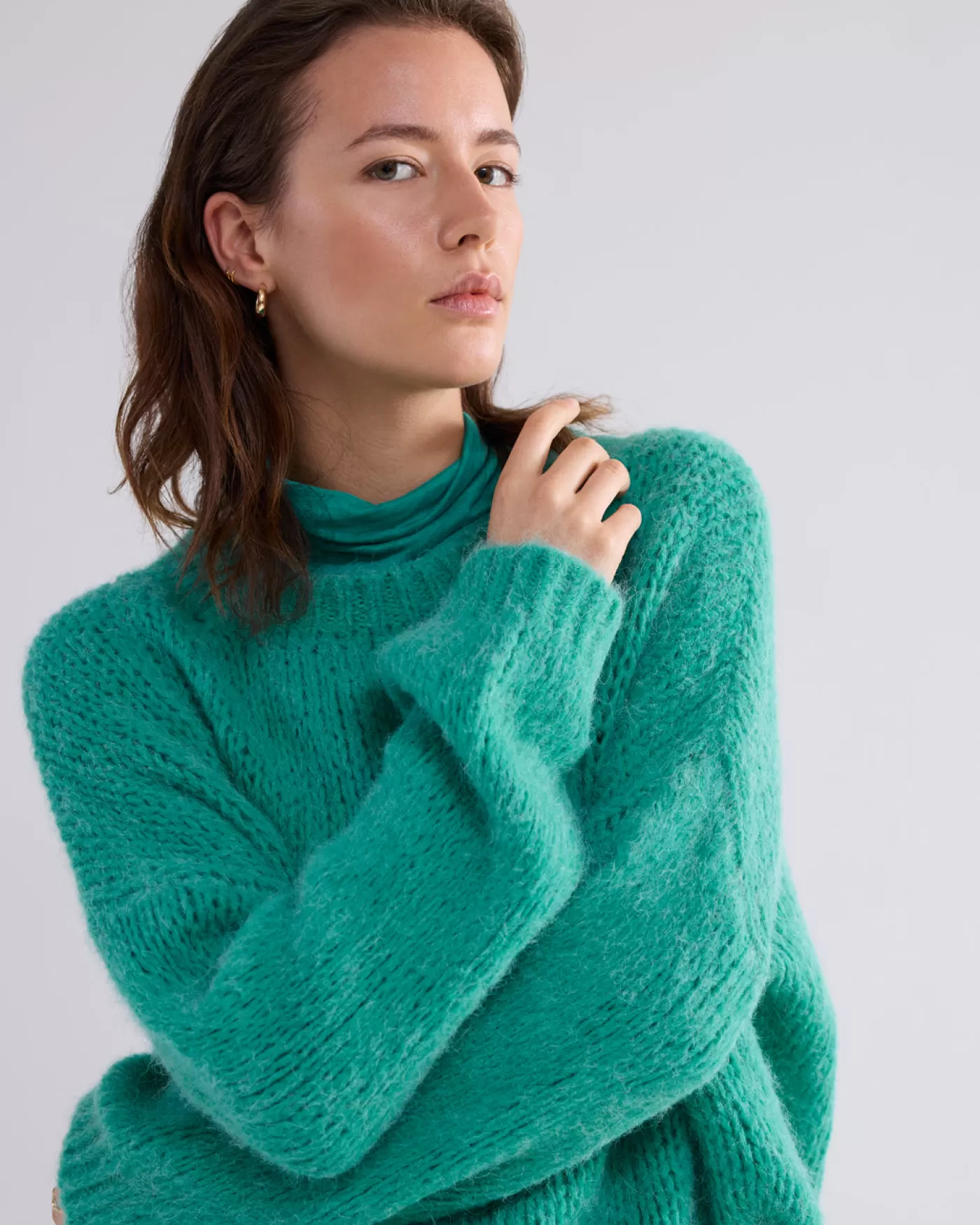 boxy_trui_met_grove_steek_117398.webp Summum Truien & Vesten<Boxy trui met grove steek