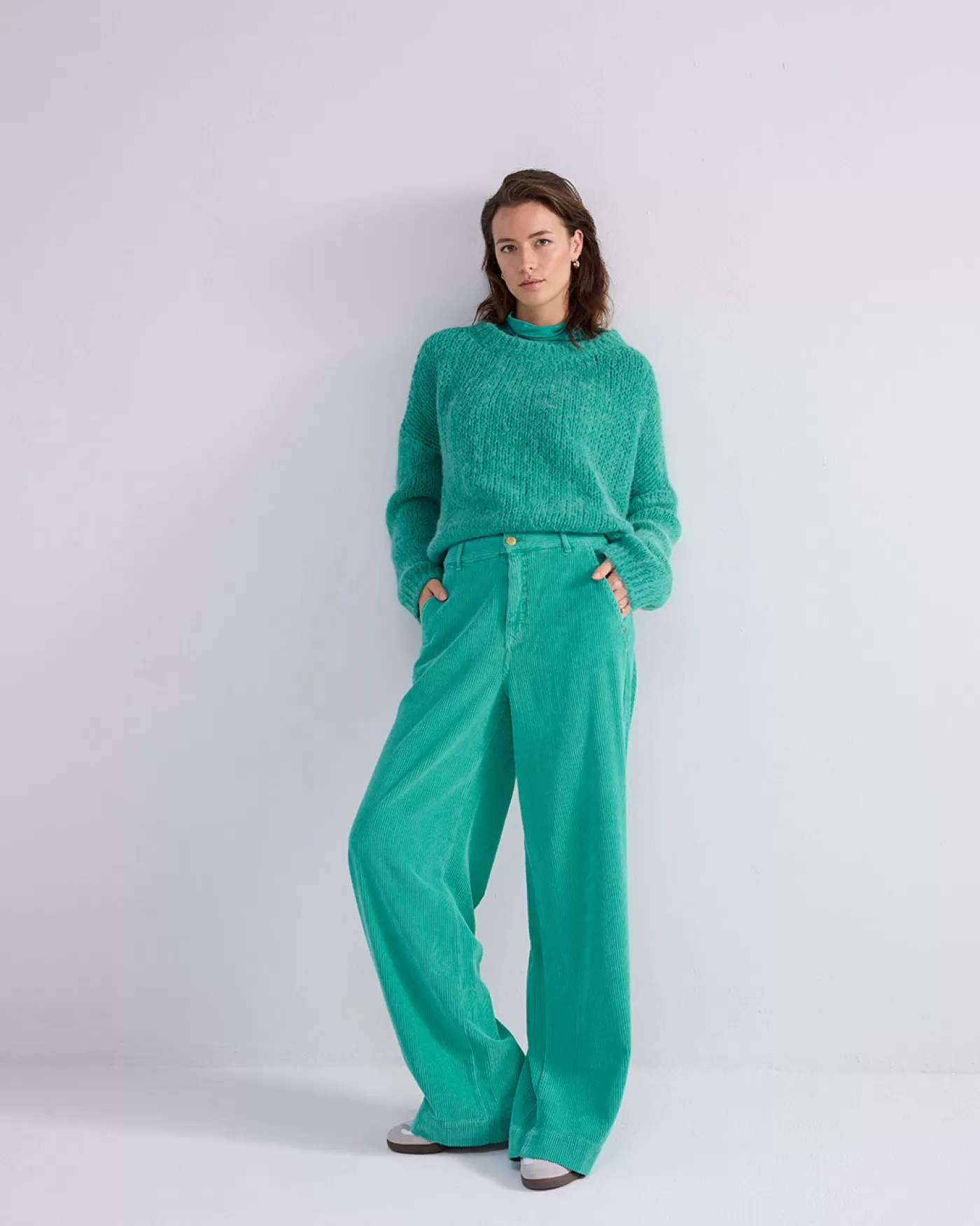 broek_met_wijde_pijpen_116914.webp Summum Broeken & Jumpsuits<Broek met wijde pijpen