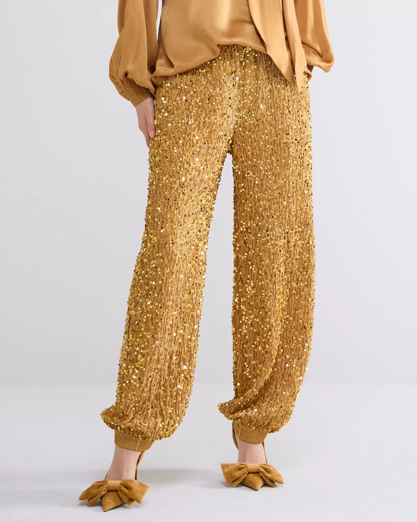Summum Broeken & Jumpsuits<Broek pailletten velours