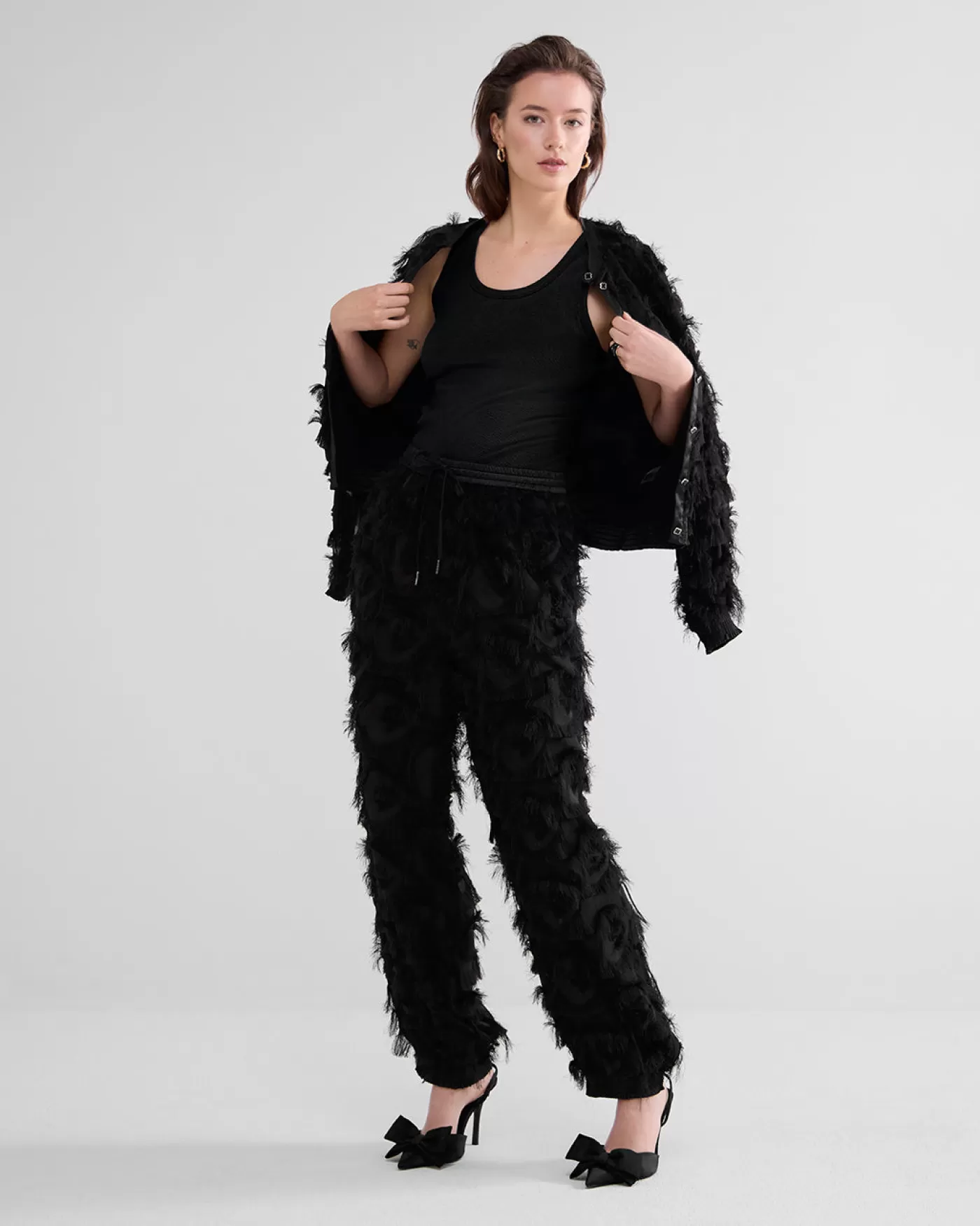 Summum Broeken & Jumpsuits<Fluffy broek met franjes