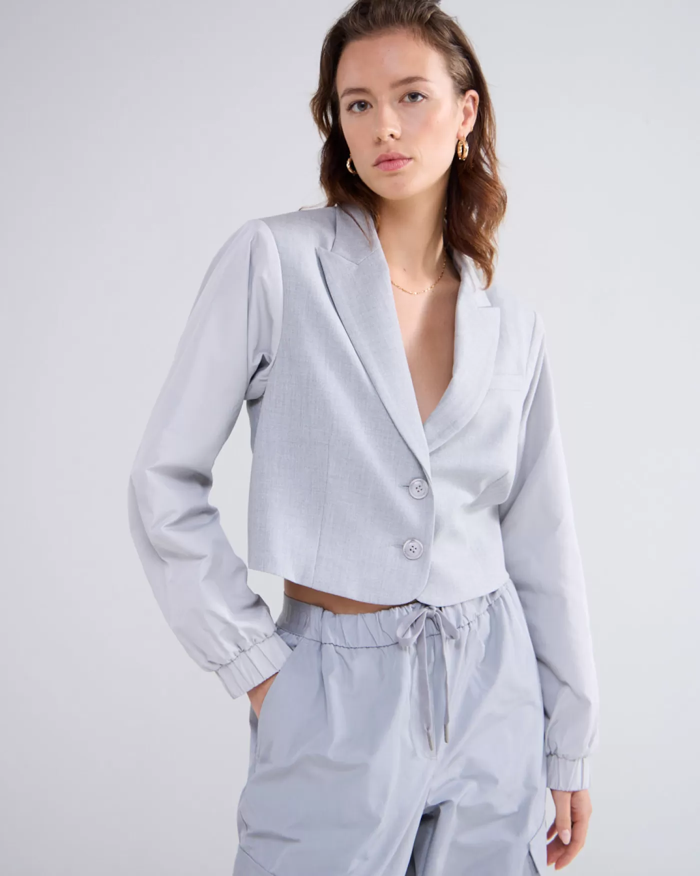 Summum Blazers & Jasjes<Korte blazer met taft mouwen