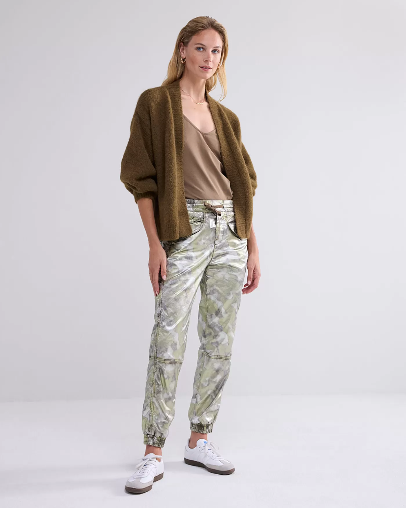 Summum Broeken & Jumpsuits<Metallic jogger pants