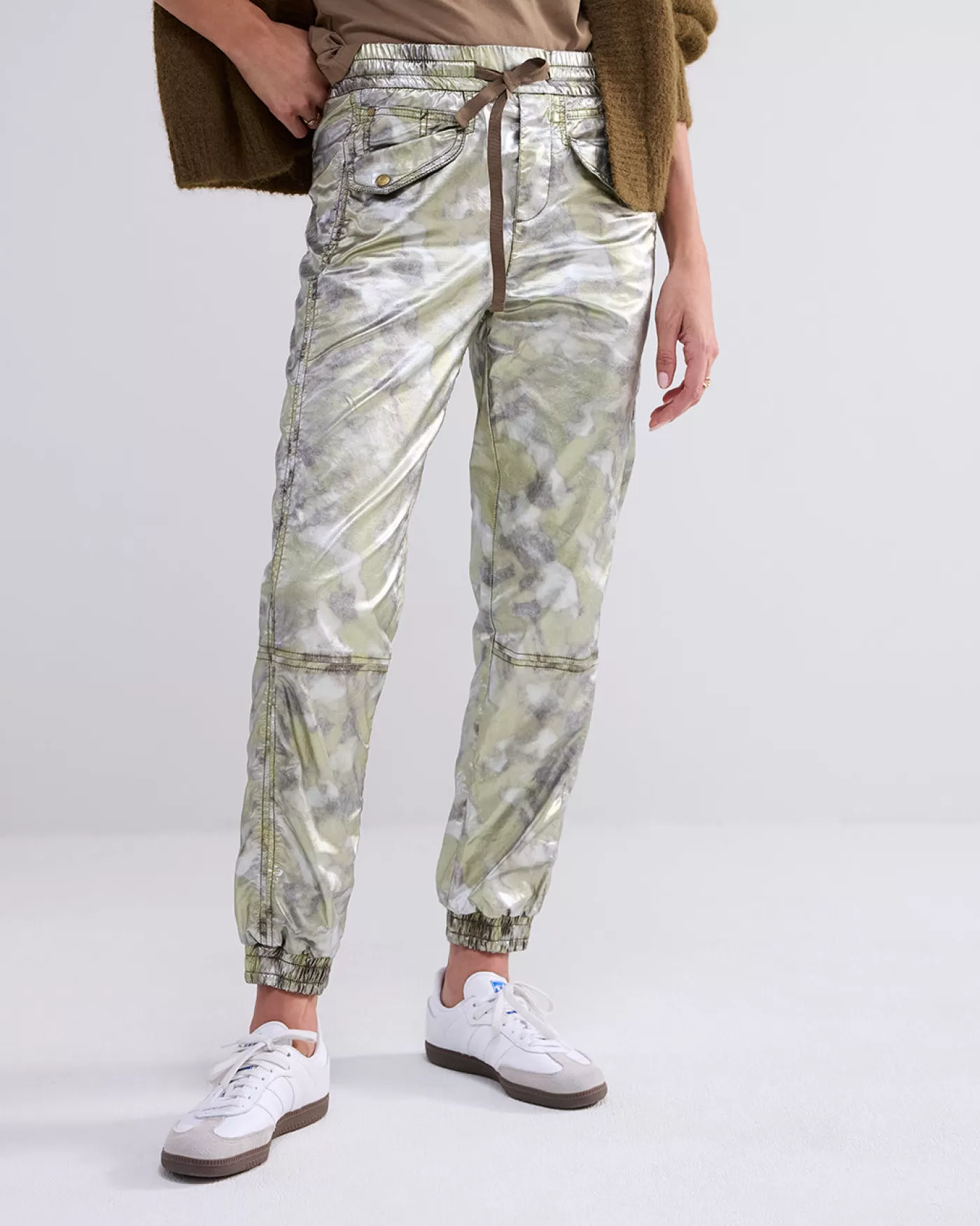 Summum Broeken & Jumpsuits<Metallic jogger pants