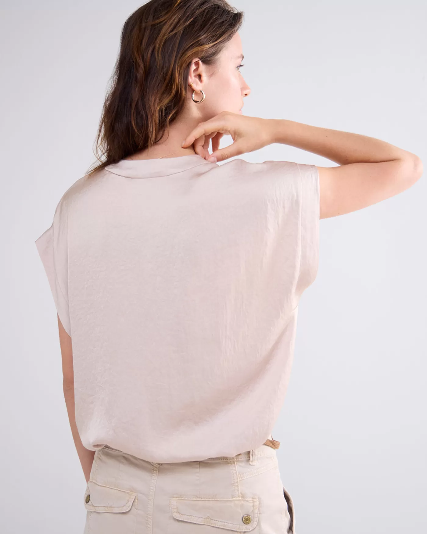 mouwloze_top_met_kant_118336.webp Summum Tops & T-Shirts<Mouwloze top met kant