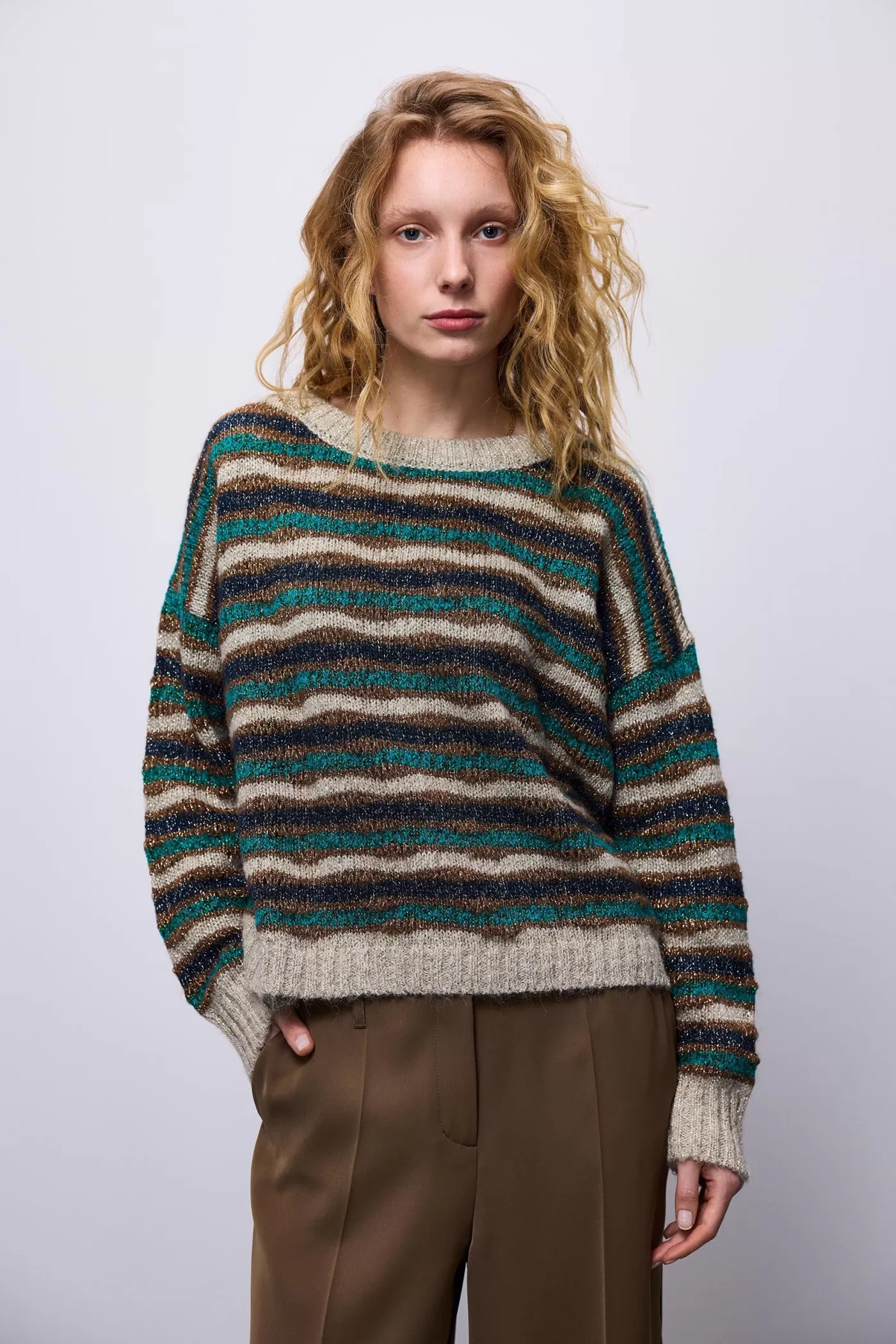 Summum Truien & Vesten<Multi colour alpaca lurex sweater