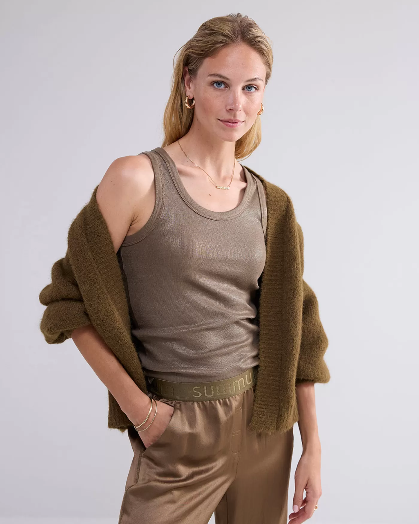 Summum Tops & T-Shirts<Rib tanktop