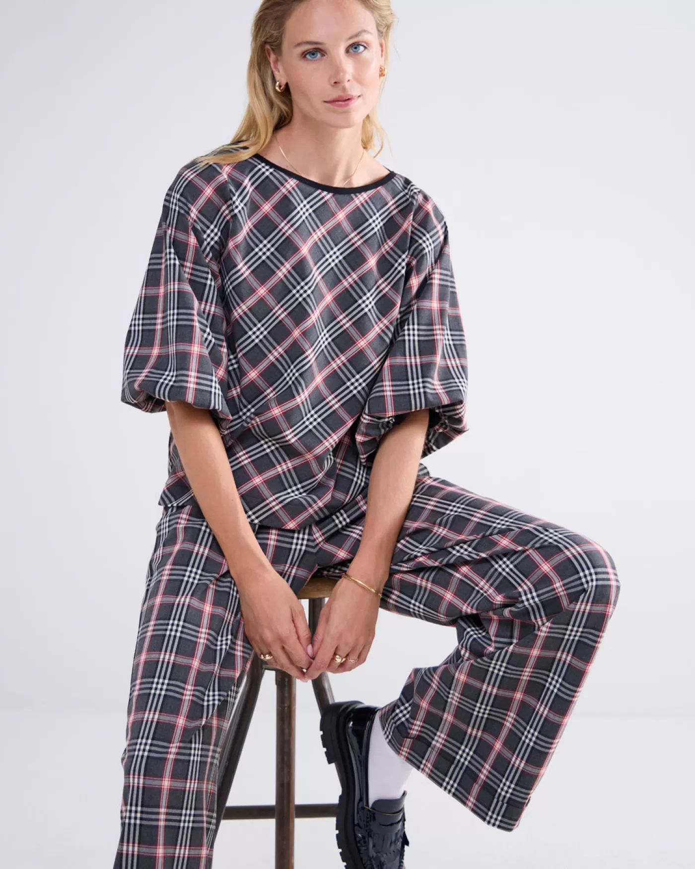 Summum Tops & T-Shirts<Top klassiek ruitjespatroon