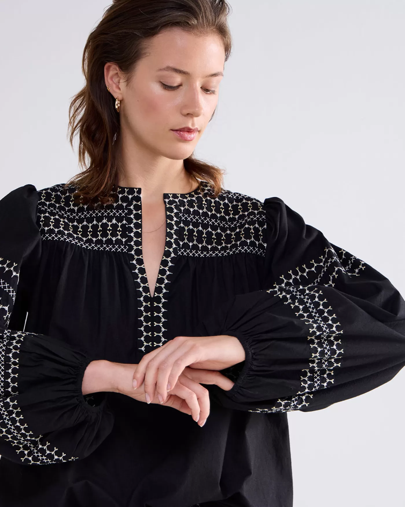 Summum Tops & T-Shirts<Top met ballonmouwen