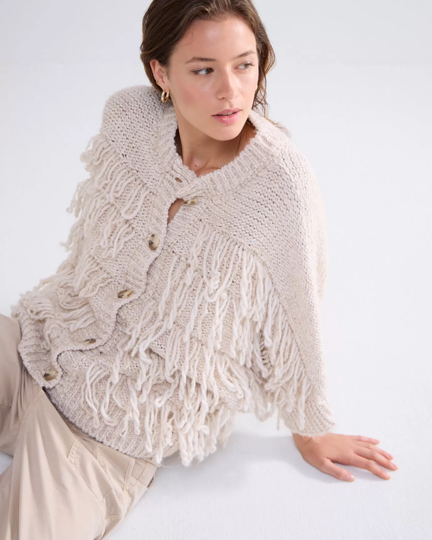 Summum Truien & Vesten<Vest met franjes