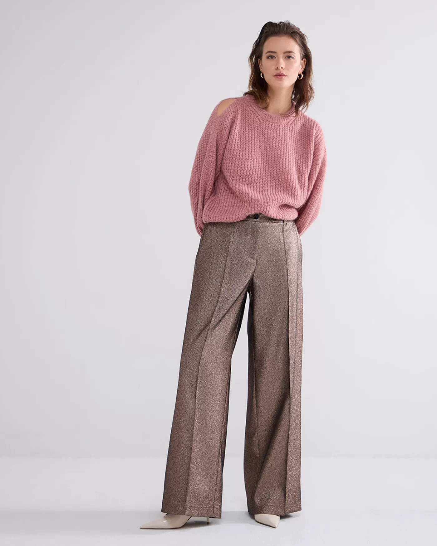 Summum Broeken & Jumpsuits<Wijde glitterbroek