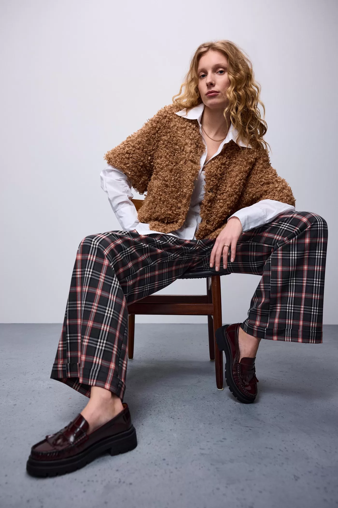 Summum Broeken & Jumpsuits<Wijde ruitjesbroek